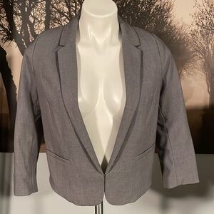 H&M Gray Crop Blazer - 8